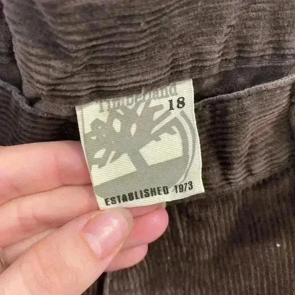 Timberland Women’s Corduroy Straight Leg Pants Brown Size 18 (US 10) - Picture 5 of 13